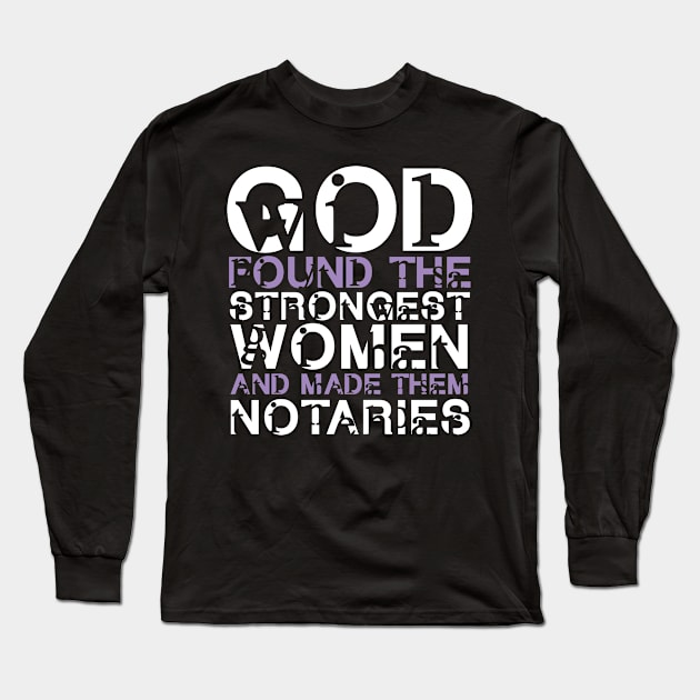 Women Public Notary Long Sleeve T-Shirt by TheBestHumorApparel